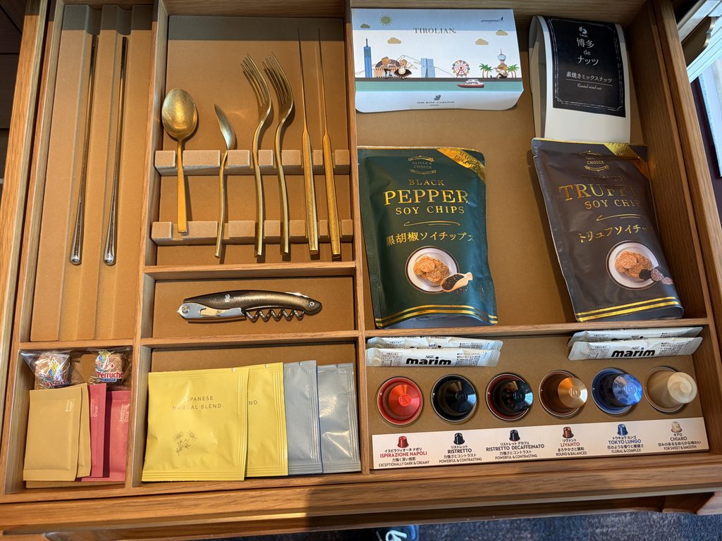 リッツ・カールトン福岡のコーヒーなど